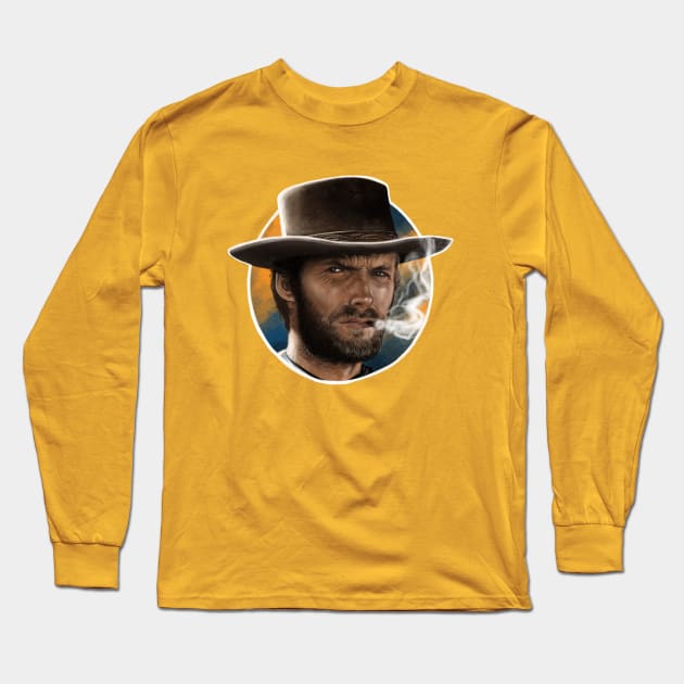 The Man With No Name Long Sleeve T-Shirt by Jchurchart